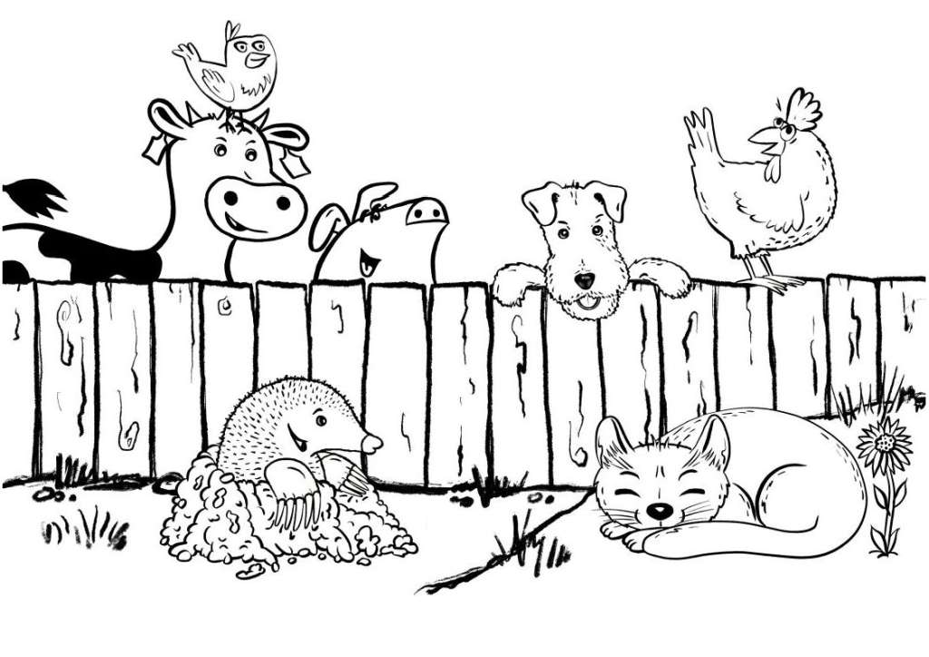 Malvorlage alle Tiere